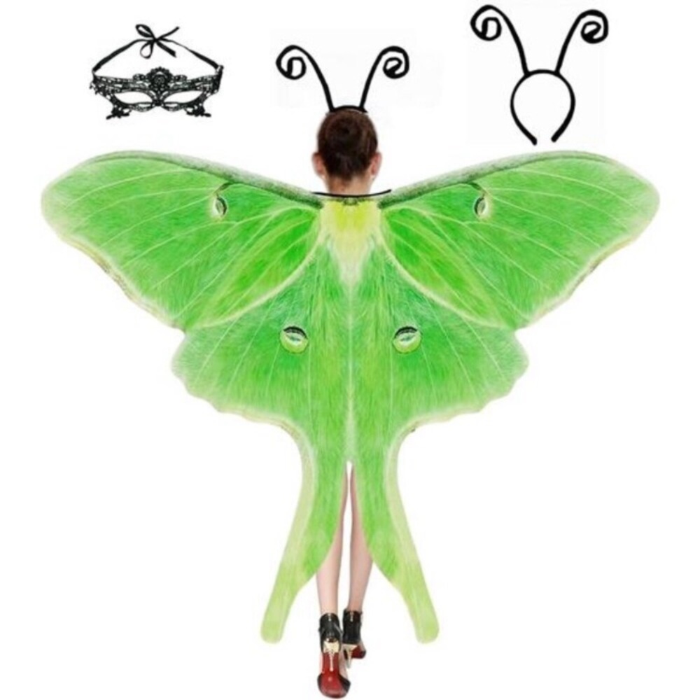 Butterfly Wings Costume for Womens, Moth Wings Butterfly Cape Adult